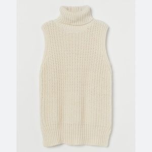 H&M turtleneck knitted vest